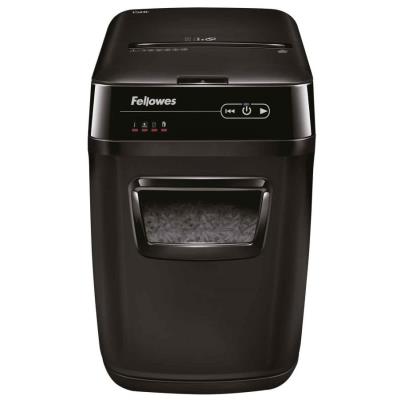 FELLOWES skartovač AutoMax 150 C/ křížový řez 4x38 mm/ objem koše 32 l/ stupeň utajení P-4 (důvěrné)/ černý