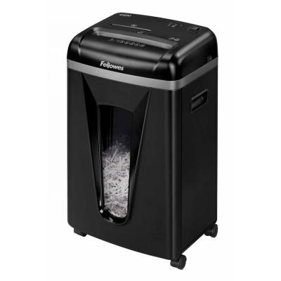 FELLOWES skartovač 450 M/ křížový mikrořez 2x12 mm/ objem koše 22 l/ stupeň utajení P-5 (tajné)/ černý