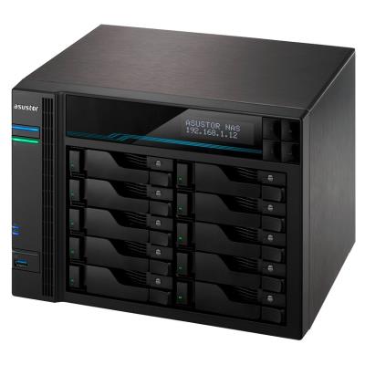 Asustor NAS AS6510T / 10x 2,5"/3,5" SATA III, 2x M.2/ Intel ATOM C3538 2.1 GHz/ 8GB/ 2x 10 GbE + 2x 2.5 GbE/ 2x USB 3.2