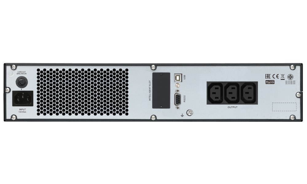 APC Easy UPS SRV 1000VA (800W)/ 2U/ RACK MOUNT/ ONLINE/ 230V/ LCD/ with RailKit