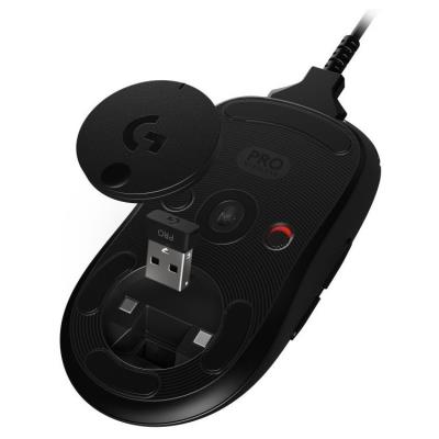 Logitech myš Gaming G PRO/ Bezdrátová/ Optická/ 25600dpi/ USB přijímač/ černá