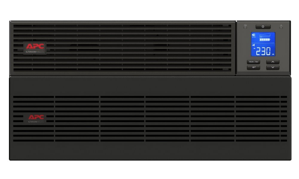 APC Easy UPS SRV 6000VA (6000W)/ 5U/ RACK MOUNT/ ONLINE/ 230V/ LCD/ with External Battery Pack/RailKit