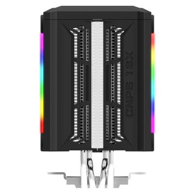 Zalman chladič CPU CNPS16X Black / 120 mm ventilátor / 4 heatpipe / RGB / PWM / 165 mm výška / černý