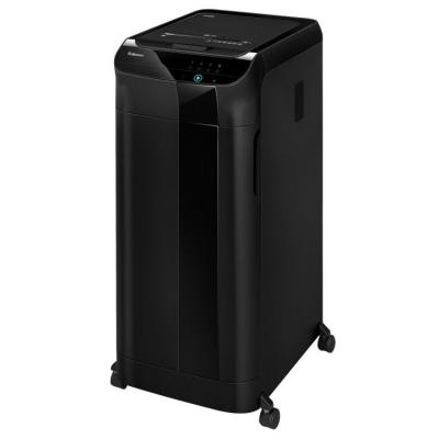 FELLOWES skartovač AutoMax 600 M/ křížový řez 2x12 mm/ objem koše 83 l/ stupeň utajení P-5 (tajné)/ černý