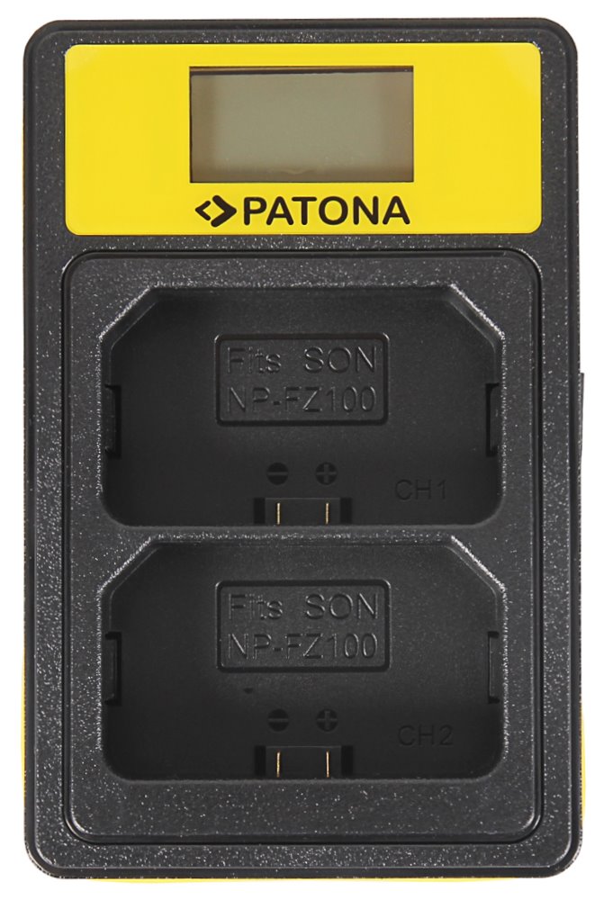 PATONA nabíječka Foto Dual Sony NP-FZ100 s LCD,USB