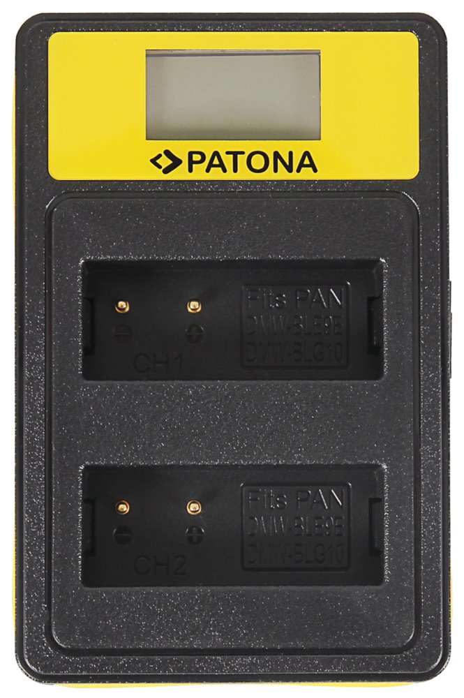 PATONA nabíječka Foto Dual Panasonic DMW-BLG10 s LCD,USB