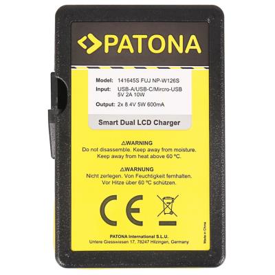PATONA nabíječka Foto Dual Fuji NP-W126 s LCD,USB