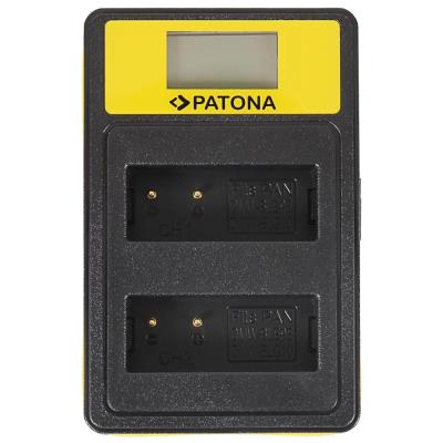 PATONA nabíječka Foto Dual Panasonic DMW-BLG10 s LCD,USB