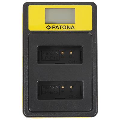 PATONA nabíječka Foto Dual Canon LP-E12 s LCD,USB