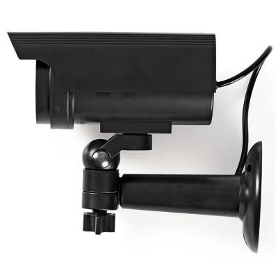 NEDIS atrapa bezpečnostní kamery s blikající LED/ bullet/ IP44/ venkovní/ černá