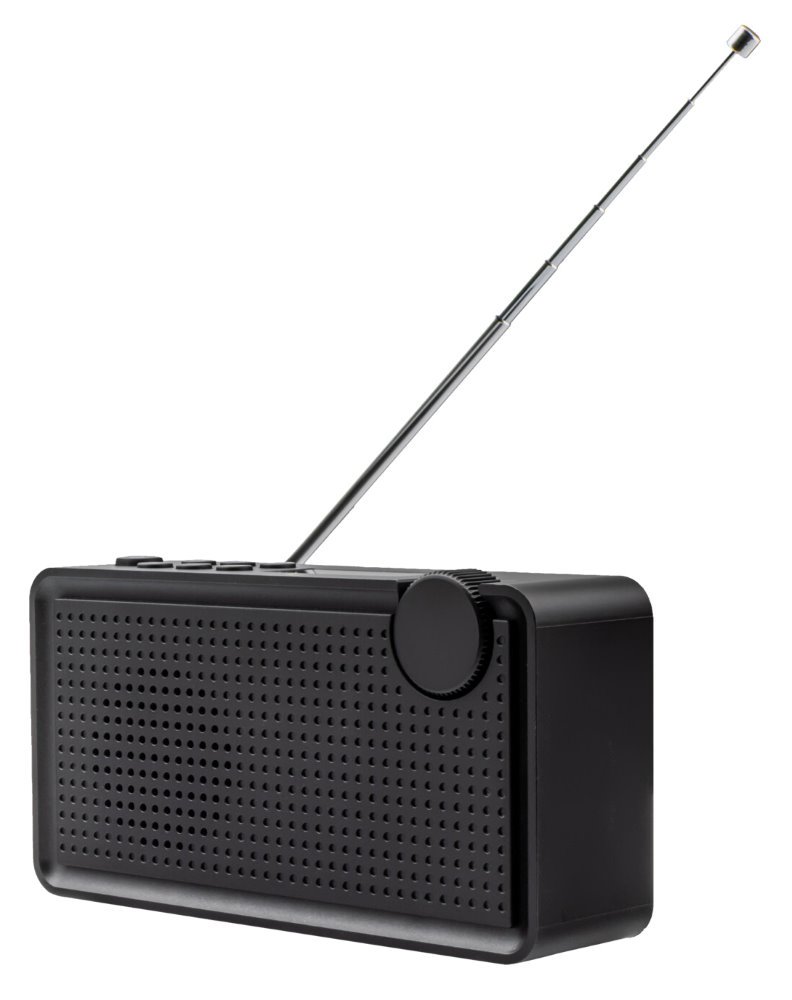 Maxxo rádio PB01/ DAB+/ FM 87,5 - 108MHz/ příkon 5V - 1A/ výkon 2W/ 3,5mm Jack/ až 8 hod.