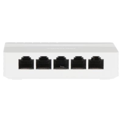 HIKVISION switch DS-3E0505D-E/ 5x port/ 10/100 Mbps RJ45 ports/ 1 Gbps/ napájení 5 VDC, 0.6 A