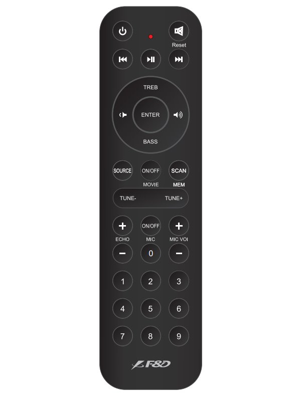 FENDA F&D repro T-70X/ 2.0/ 160W/ černé/ dřevěné/ BT5.0/ FM rádio/ USB/ optický vstup/ dálkové ovládání/ Karaoke