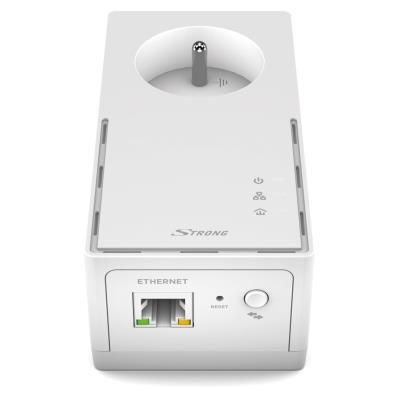 STRONG sada 2 adaptérů Powerline 1000 DUO FR/ 1000 Mbit/s/ 1x LAN/ bílý