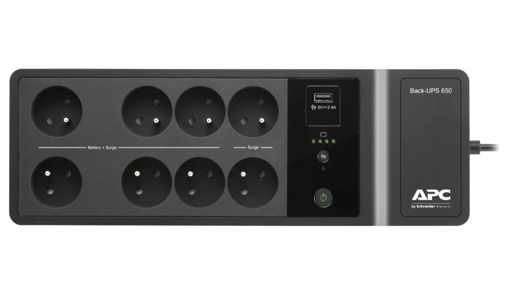APC Back-UPS 650VA (400W)/ USB nabíjecí port/ 230V/ 8x česká zásuvka (české a polské balení)