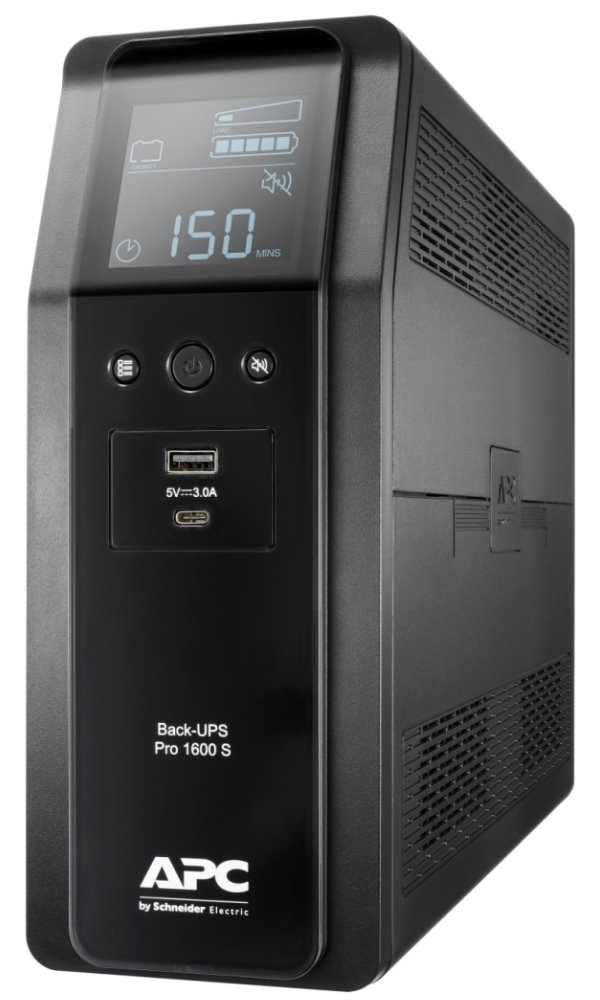 APC Back UPS Pro BR 1600VA (960W)/ Sinusoida/ LINE-INTERAKTIVNÍ/ AVR/ 230V/ LCD/ 8x IEC zásuvka