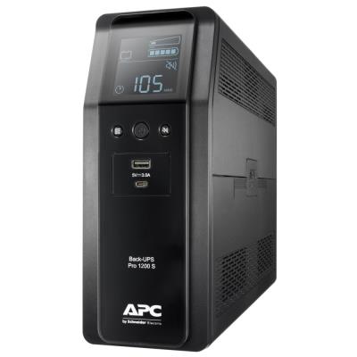 APC Back UPS Pro BR 1200VA (720W)/ Sinusoida/ LINE-INTERAKTIVNÍ/ AVR/ 230V/ LCD/ 8x IEC zásuvka