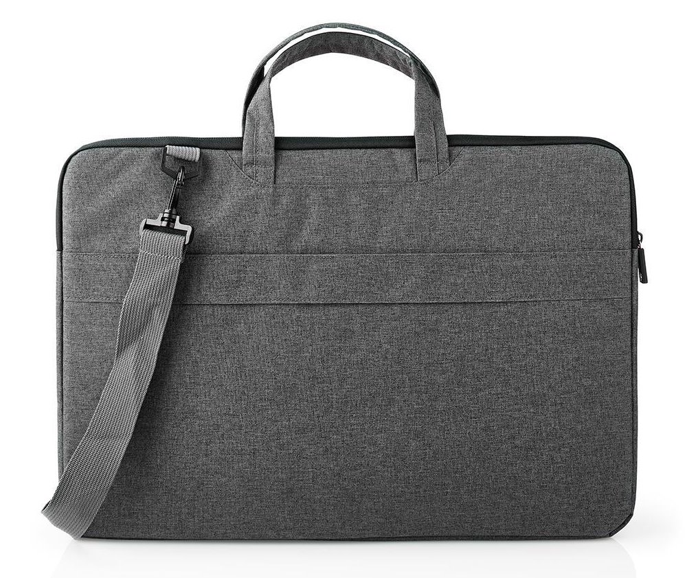 NEDIS brašna na notebook/ 17-18"/ ramenní popruh/ 8 úložných kapes/ černá
