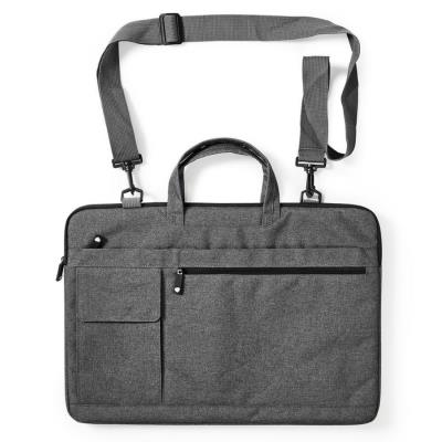 NEDIS brašna na notebook/ 17-18"/ ramenní popruh/ 8 úložných kapes/ černá