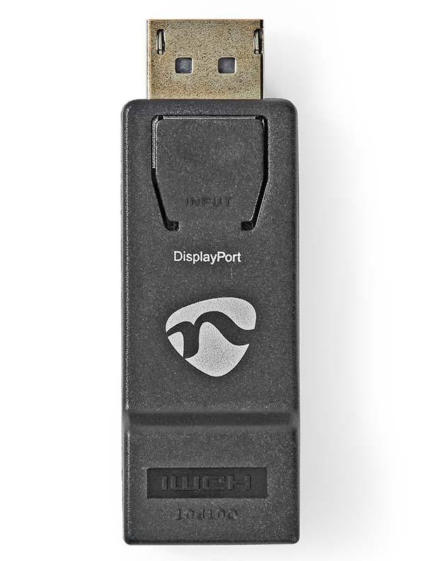 NEDIS adaptér DisplayPort – HDMI/ DisplayPort zástrčka - HDMI zásuvka/ černý/ blistr