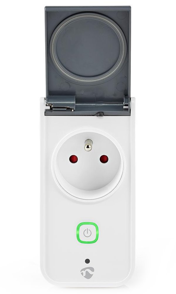 NEDIS Wi-Fi chytrá zásuvka/ venkovní/ monitor napájení/ 16A/ francouzský typ E/ IP44/ Android/ iOS/ Nedis® SmartLife