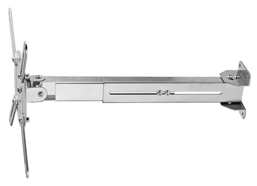 NEDIS nástěnný držák pro projektor/ Full motion/ nosnost 10 kg/ otáčení 360°/ 4 ramena/ ocel/ šedý