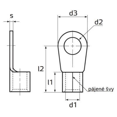 Solarmi instalační oko pro připojení kabelu 10mm2 k měniči GridFree M8
