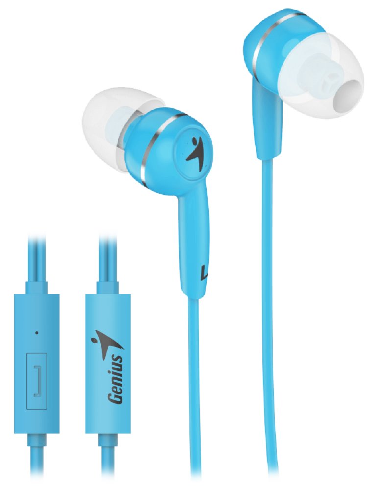 GENIUS headset HS-M320/ modrý/ 4pin 3,5 mm jack