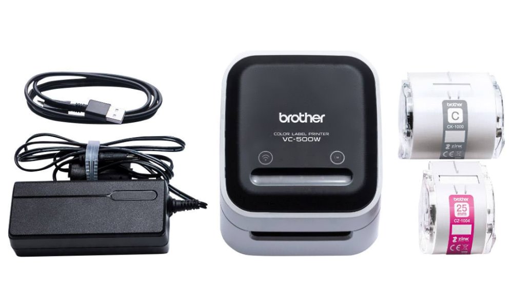 BROTHER plnobarevná tiskárna štítků VC-500W / 313 dpi / max šířka 50 mm / USB /  Wi-Fi