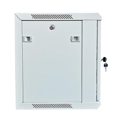 XtendLan 6U/600x450, na zeď, jednodílný, skleněné dveře, šedý