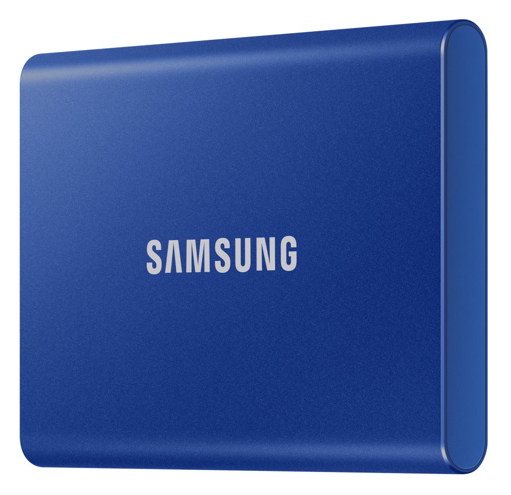 SAMSUNG Portable SSD T7 1TB / USB 3.2 Gen 2 / USB-C / Externí / Modrá