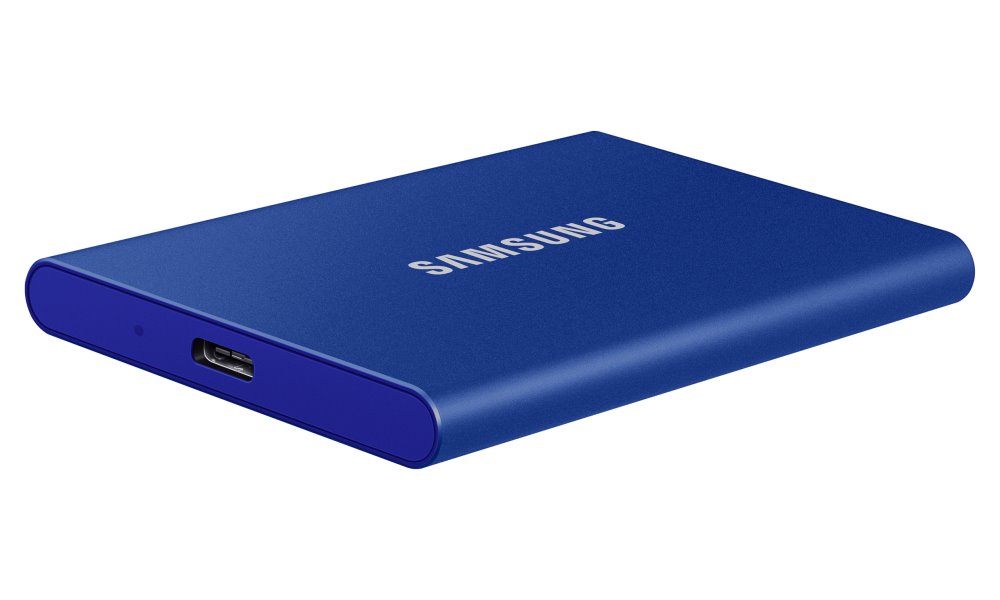 SAMSUNG Portable SSD T7 1TB / USB 3.2 Gen 2 / USB-C / Externí / Modrá