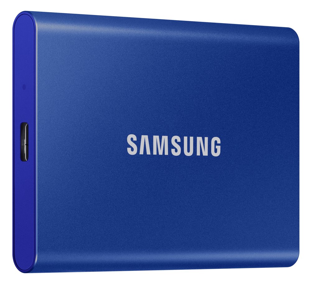 SAMSUNG Portable SSD T7 2TB / USB 3.2 Gen 2 / USB-C / Externí / Modrá