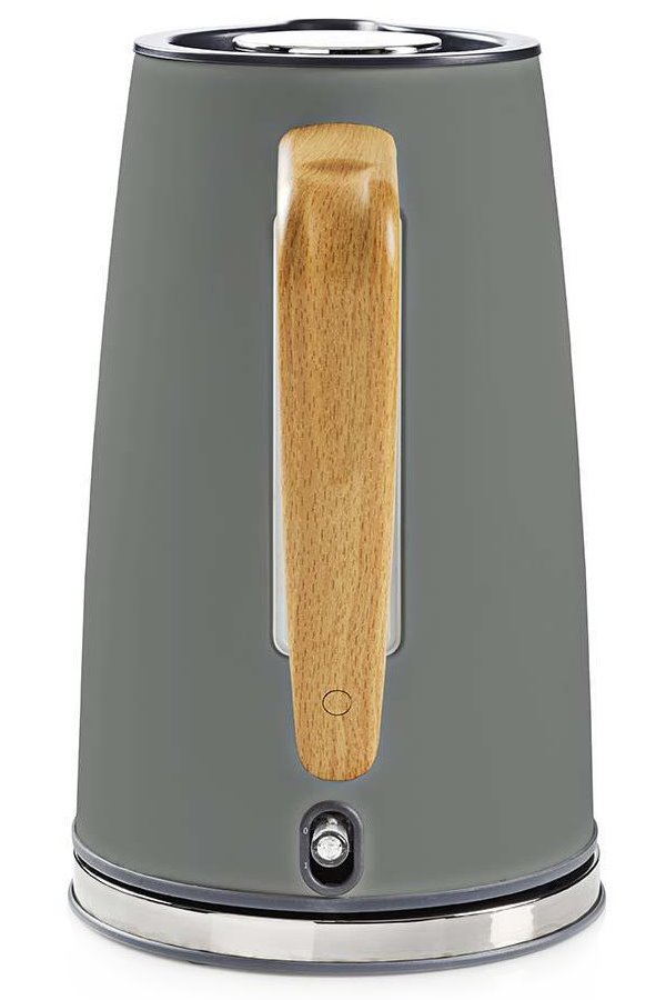 NEDIS rychlovarná konvice KAWK510EGY/ objem 1,7 l/ Soft-Touch/ 1850 - 2200 W/ nerezová ocel/ šedá