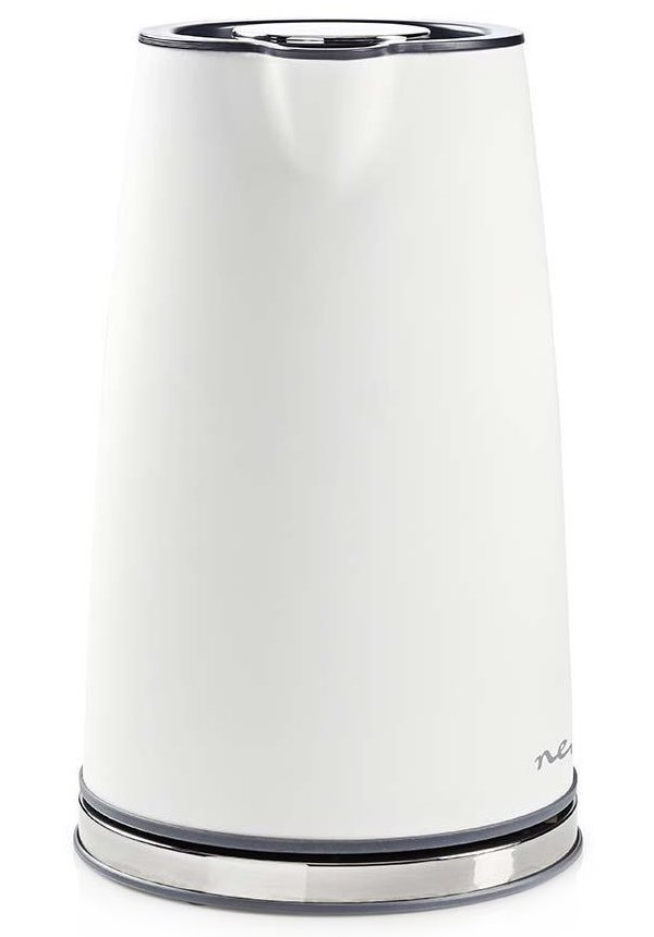NEDIS rychlovarná konvice KAWK510EWT/ objem 1,7 l/ Soft-Touch/ 1850 - 2200 W/ nerezová ocel/ bílá