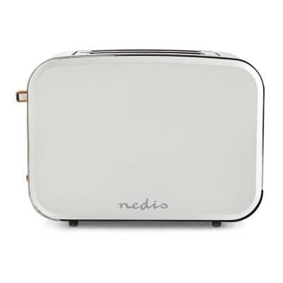 NEDIS topinkovač/ 2 široké otvory/ Soft-Touch/ 900 W/ bílý