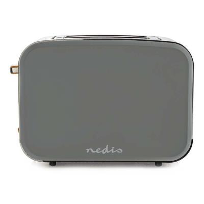 NEDIS topinkovač/ 2 široké otvory/ Soft-Touch/ 900 W/ šedý