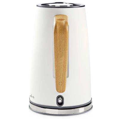 NEDIS rychlovarná konvice KAWK510EWT/ objem 1,7 l/ Soft-Touch/ 1850 - 2200 W/ nerezová ocel/ bílá