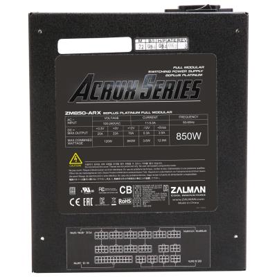 Zalman zdroj  ZM850-ARX / 850W / ATX / akt. PFC / 135mm ventilátor / 100 - 240V / 80+ Platinum / modular
