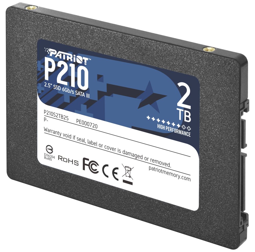 PATRIOT P210 2TB SSD / 2,5" / Interní / SATA 6GB/s / 7mm