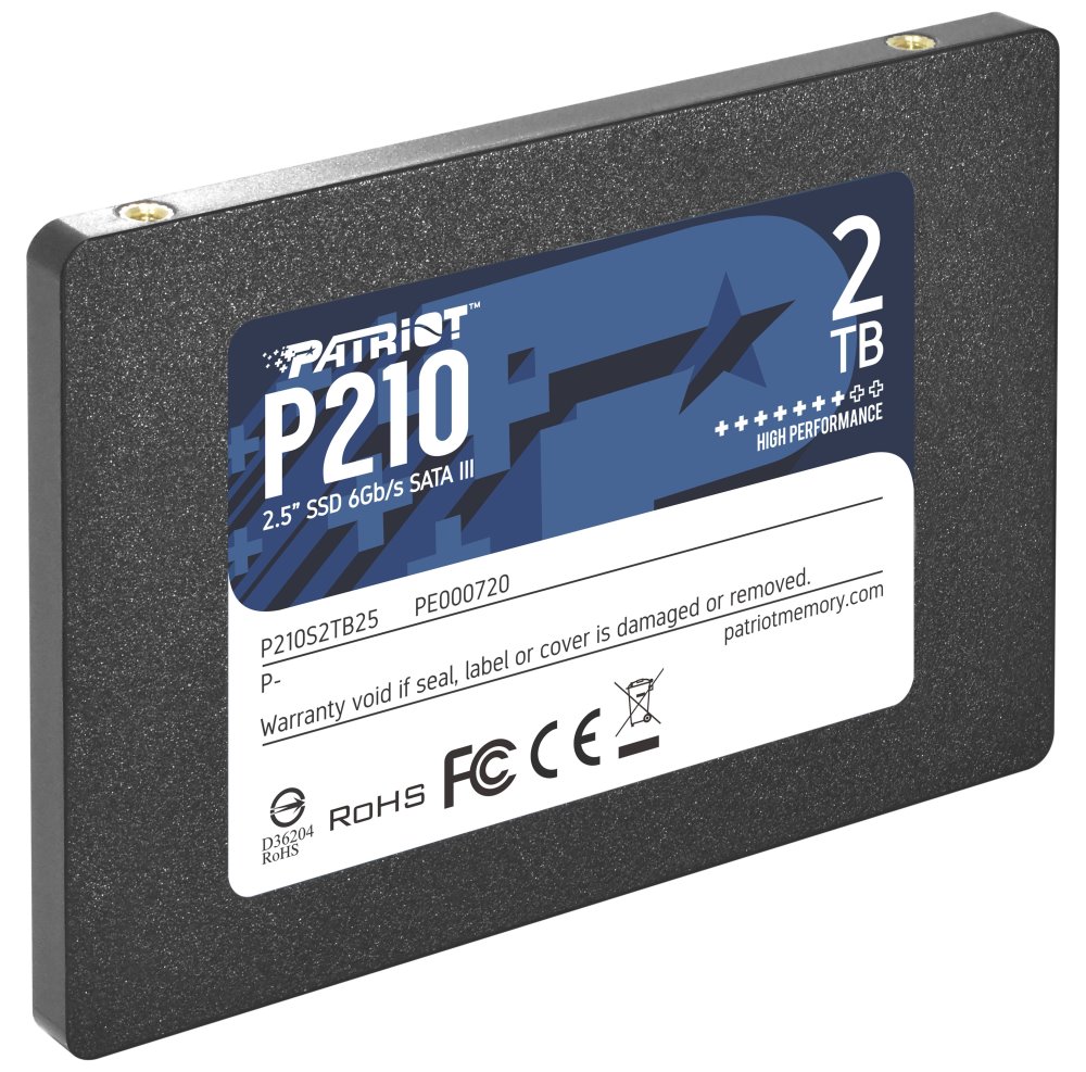 PATRIOT P210 2TB SSD / 2,5" / Interní / SATA 6GB/s / 7mm