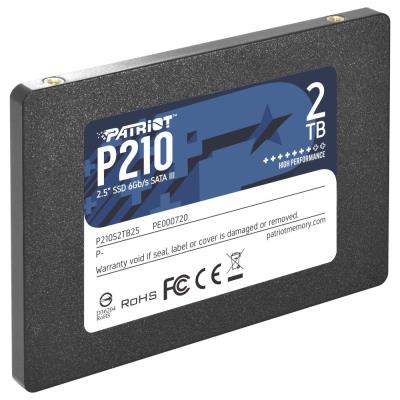 PATRIOT P210 2TB SSD / 2,5" / Interní / SATA 6GB/s / 7mm