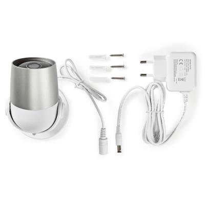 NEDIS IP Kamera/ venkovní/ IP65/ Wi-Fi/ 1080p/ PIR senzor/ MicroSD/ Cloud/ Android/ iOS/ adaptér/ bílá