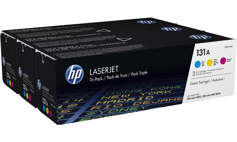 HP sada tonerů 131A trojbalení - CMY