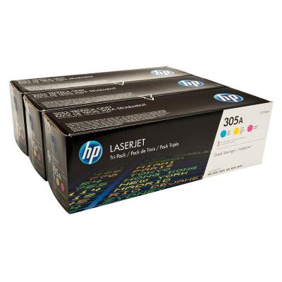 HP 305A CMY 3-pack LJ Toner Cart, 3 x 2600 str, CF370AM originál