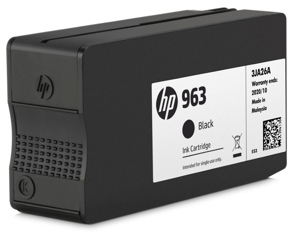 HP inkoustová náplň 963 Černá (black, 1000p) pro HP OfficeJet Pro 9010, 9013, HP OfficeJet Pro 9020