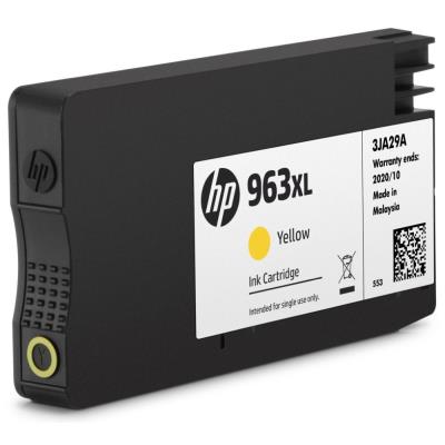 Inkoustová náplň HP 963XL žlutá (yellow, 1600p) pro HP OfficeJet Pro 9010, 9013, HP OfficeJet Pro 9020