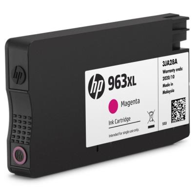 HP Inkoustová náplň 963XL purpurová (magenta, 1600p) pro HP OfficeJet Pro 9010, 9013, HP OfficeJet Pro 9020