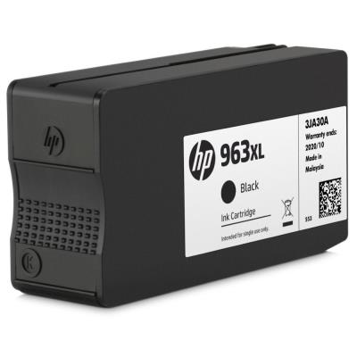 Inkoustová náplň HP 963XL černá (black, 2000p) pro HP OfficeJet Pro 9010, 9013, HP OfficeJet Pro 9020