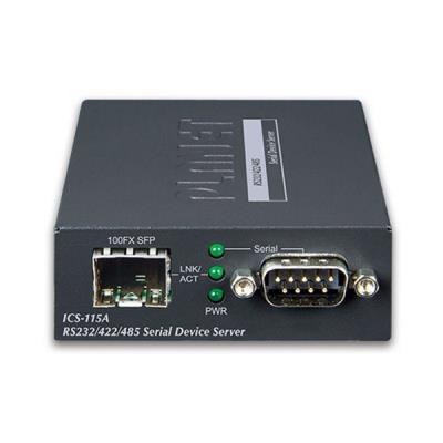 Planet konvertor RS-232/422/485 na IP, 1x COM, 100Mb SFP, -10~+60°C, SNMP+Telnet